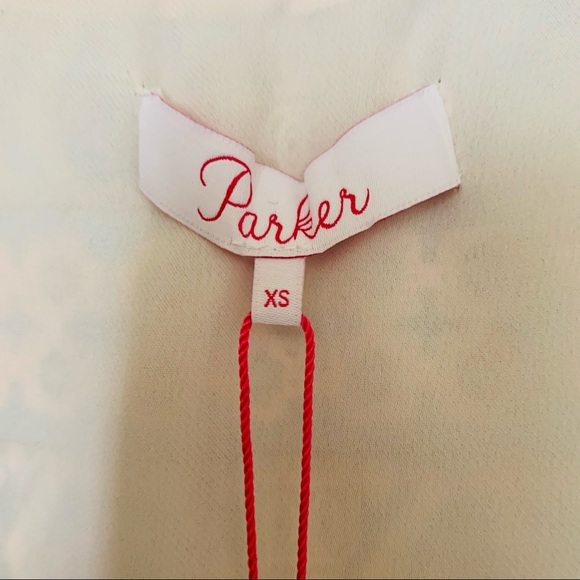 NWT PARKER Pink Cold Shoulder Mini Shift Dress XS - Picture 9 of 11